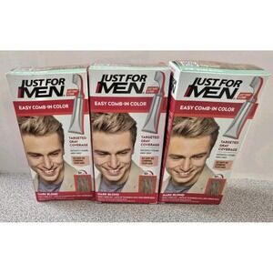 LOT OF 3 Just For Men Easy Comb-In Hair COLOR A-15 Dark Blond No Mix